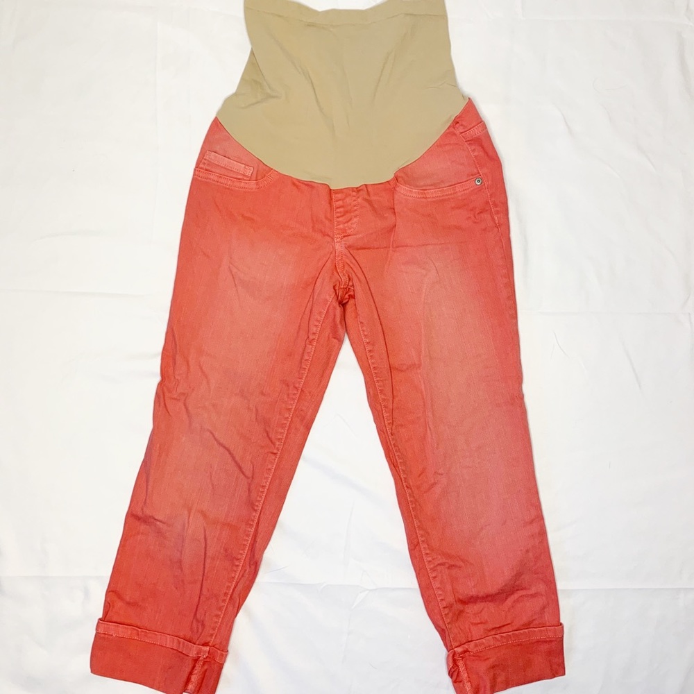 Indigo Blue Full Panel Cropped Jeans Size Medium